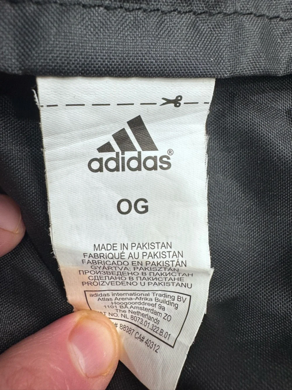 Adidas Gosha Rubchinskiy Black White Sports Bag OG Rare 2017 Authentic